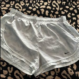 White Nike Running Shorts